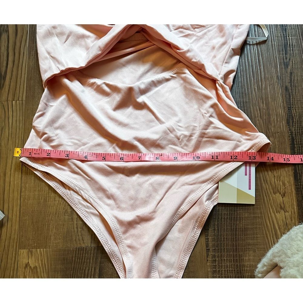 Elegant Pink One-Shoulder Women Top/bodysuit - Picture 6 of 10